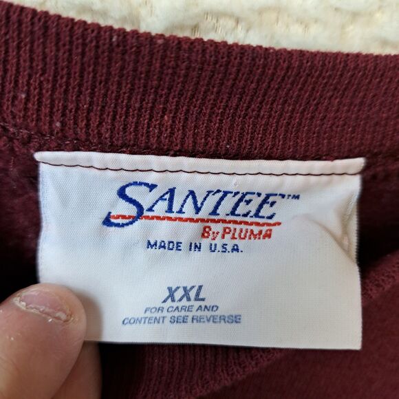 Vintage Virginia Tech University Vs Florida St Sweatshirt Mens XXL Red Burgundy - Picture 3 of 7